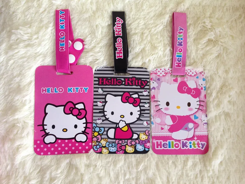 Cute Hello Kitty LUGGAGE Tag Airplane Bag /casein Bag Parts
