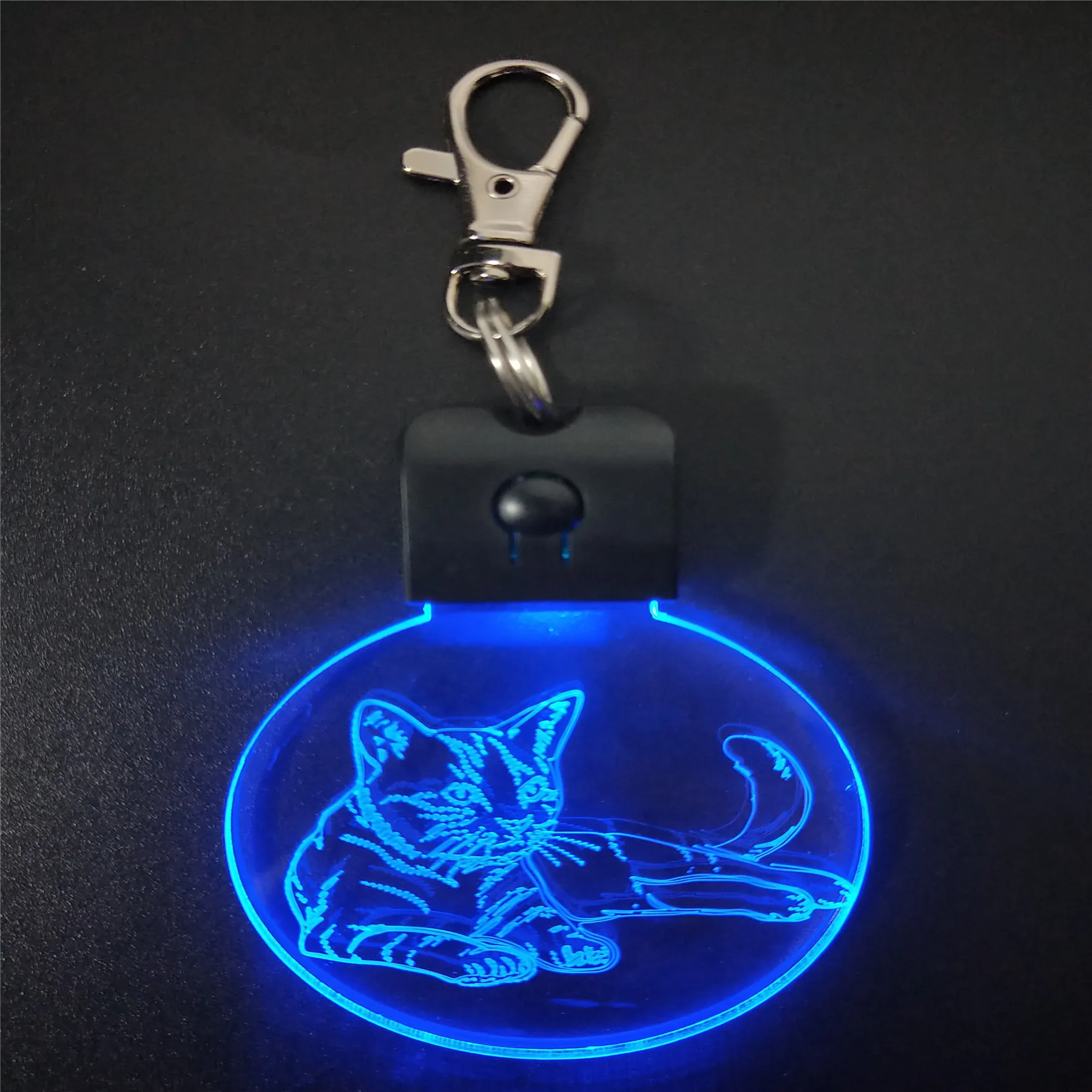 

Sleeping Cat 3D ABS Arylic Night Light LED Magical Table Lamp Lighting Colors Decoration Gift With li Battery Dropshipping