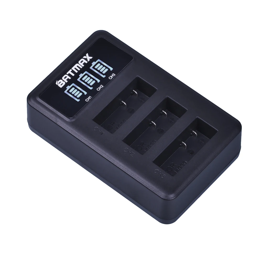 Batmax светодиодный 3 Порты и разъёмы USB Зарядное устройство для спортивной экшн