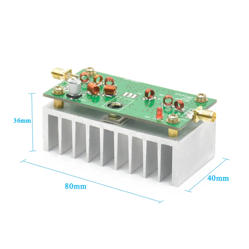 AIYIMA 88-108 МГц 6 Вт УКВ усилитель мощности отделка доска для fm-передатчика радиочастотной радиосвязи с радиатором