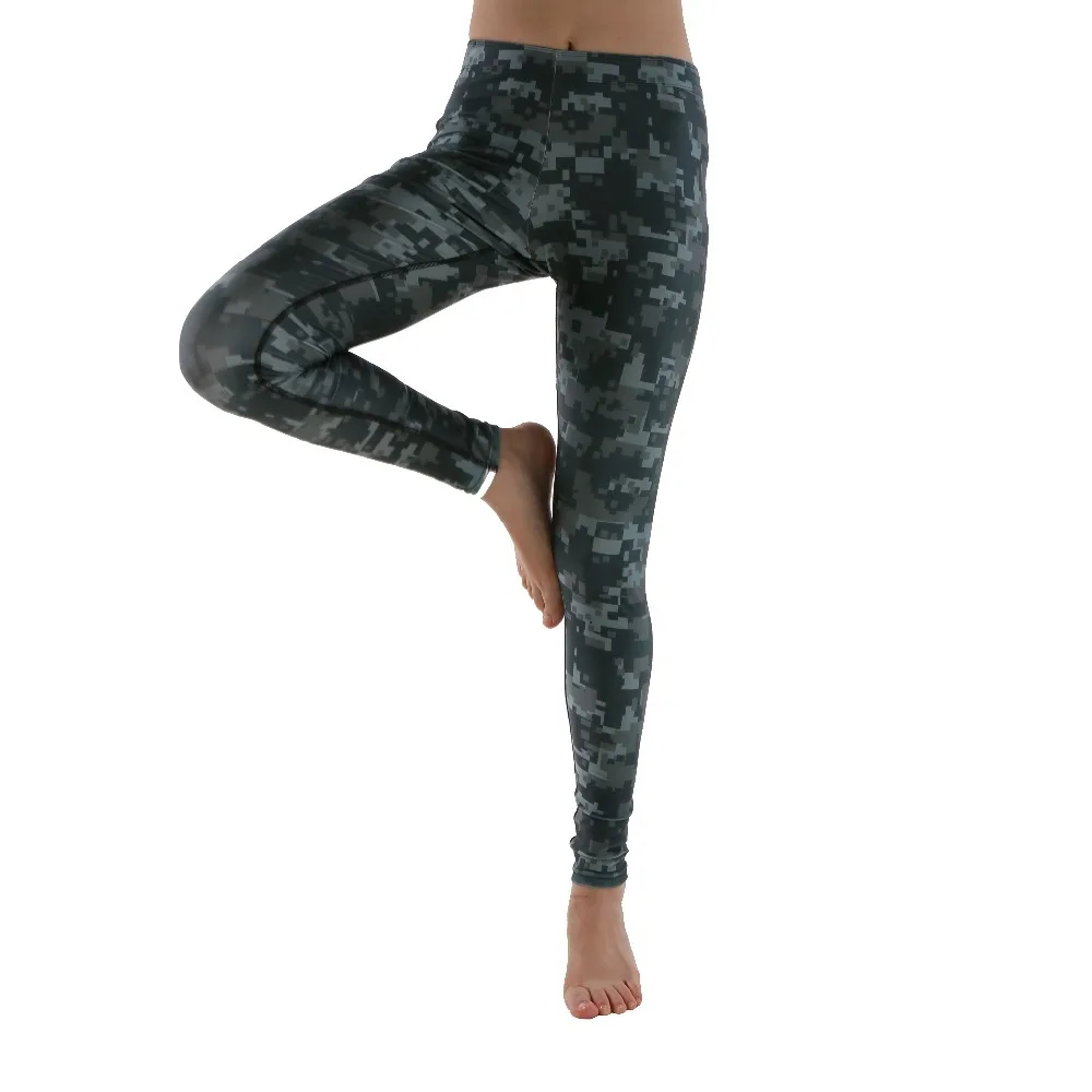 CFSKY summer style women's fitness leggings olive green camouflage