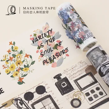

1 pcs Washi Tapes DIY Retro WangChai Flowers Paper Masking tape Decorative Adhesive Tapes Scrapbooking Stickers 10cm*5m