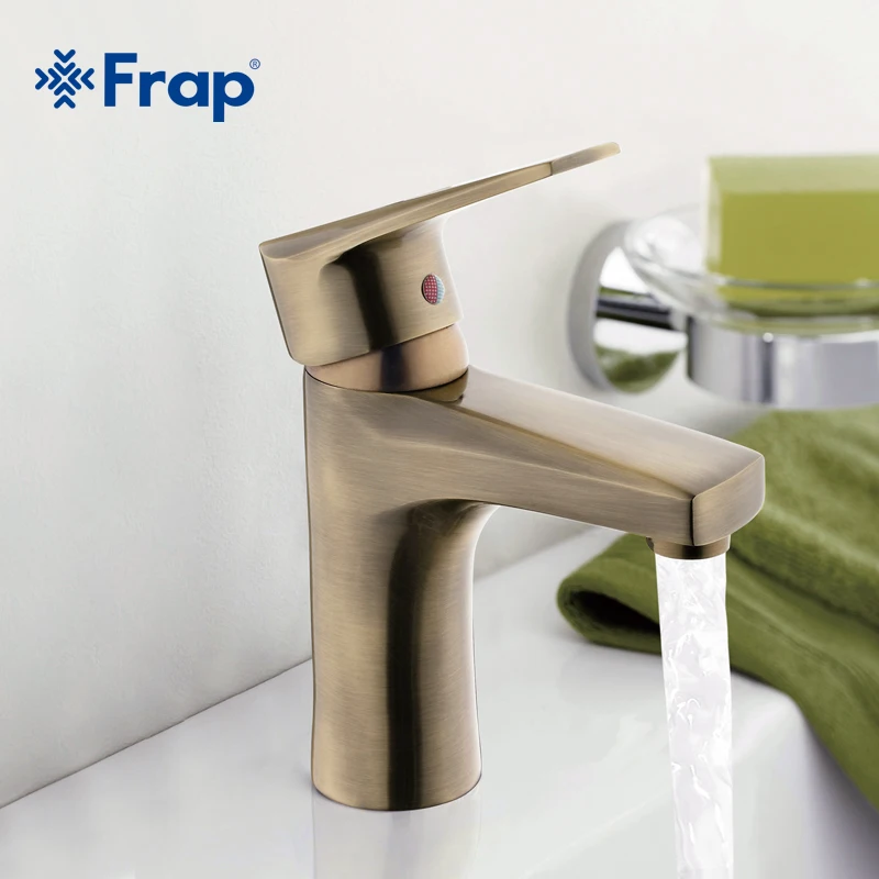 Billige Frap Bronze Becken wasserhahn Messing körper Armaturen Gemischte heiße und kalte wasserhähne F1030 4