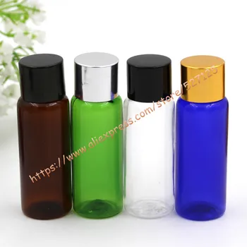 

20ml pretty color PET samples bottle with silver/gold/black aluminum lid,essential oil/liquid/moisturizer/facial water container