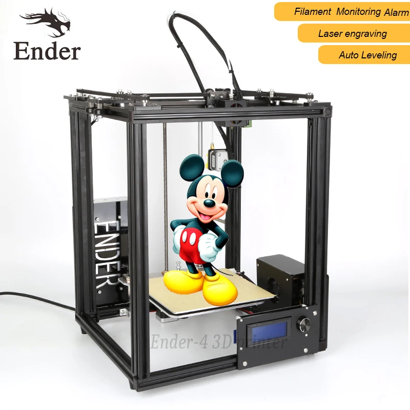 2018 Лидер продаж Ender 4 3d принтеры лазерной автоматическое выравнивание нити