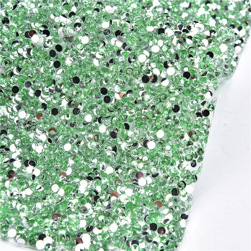 1 лист Bling из цветных полимеров 24X40Cm плоские стразы на сетчатой основе отделкой