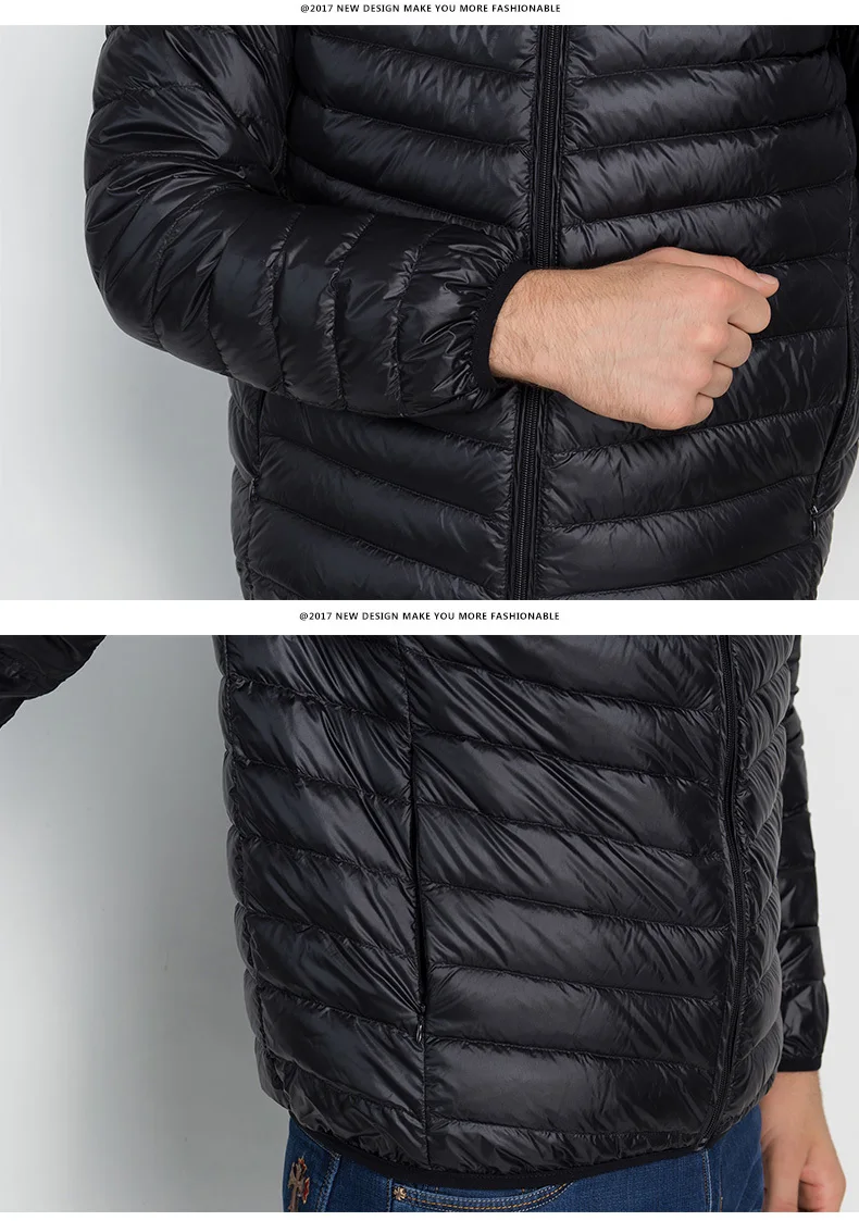 AIRGRACIAS Высококачественная брендовая одежда на белом утином пуху Куртки мужские осень зимнее теплое пальто Для мужчин сверхлегкие куртки-пуховики на утином пуху Мужской не продуваемые куртки-парки