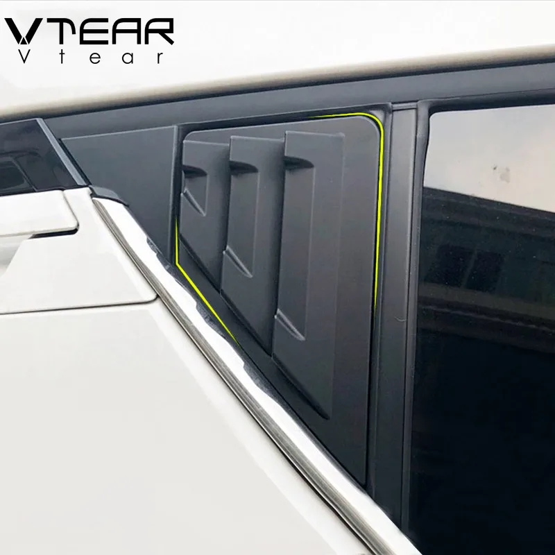 Vtear 2 шт. для Toyota C HR CHR ABS задние боковые подъемные оконные жалюзи накладка отделка