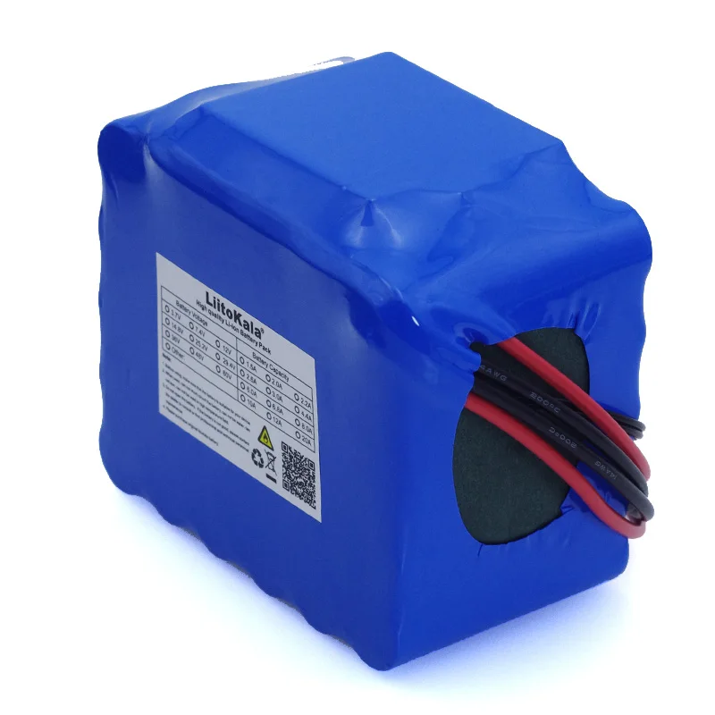 

LiitoKala 12V 20Ah high power 100A discharge battery pack BMS protection 4 line output 500W 800W 18650 battery