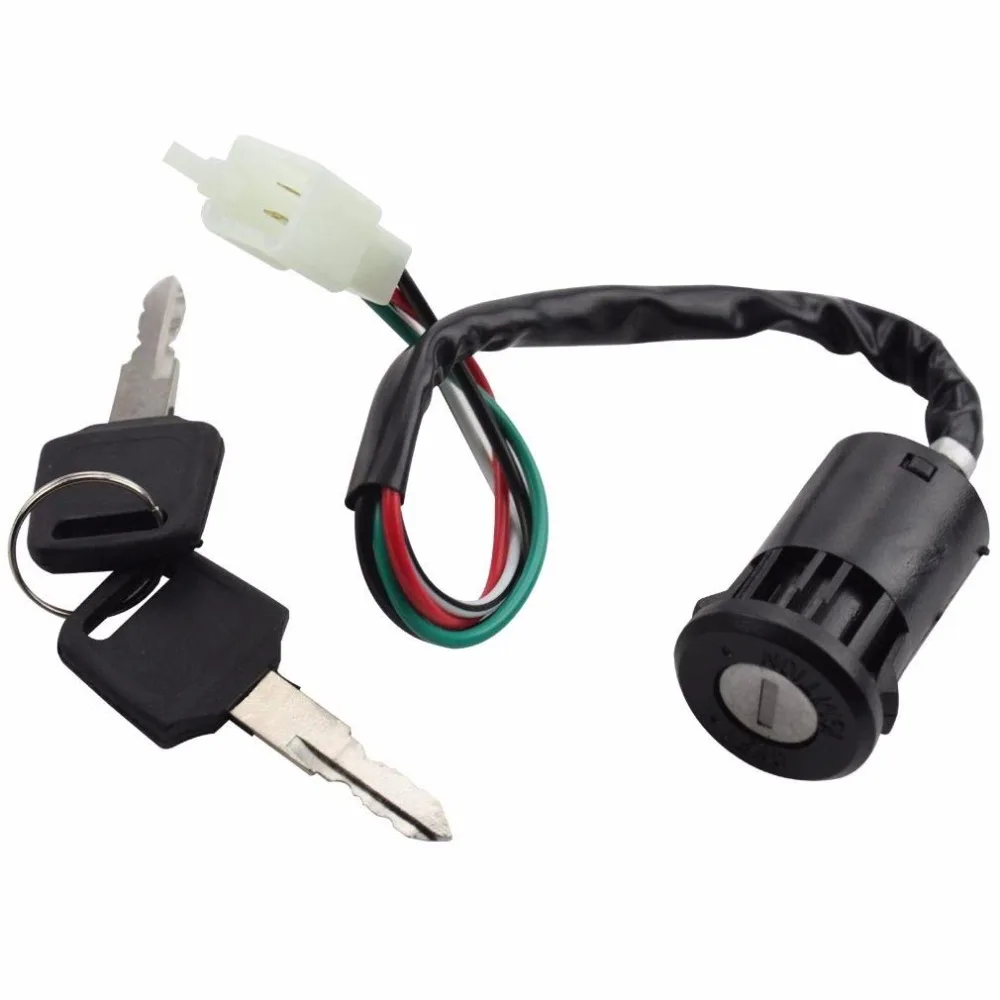 

4Pin Ignition Key Switch Set for Chinese Made 50cc 70cc 90cc 110cc 125cc ATV Dirt Bike Pocket Bike