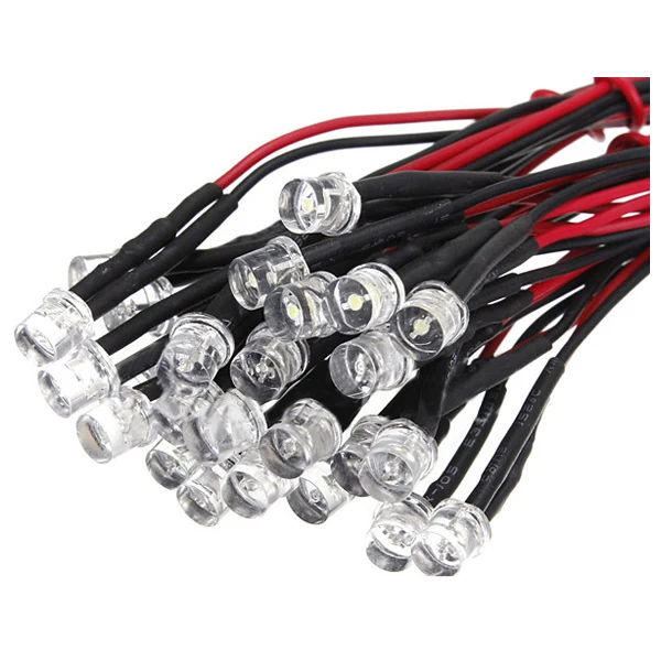 Buy 20CM 12V Wired For Light Emitting Diode Wiring LED