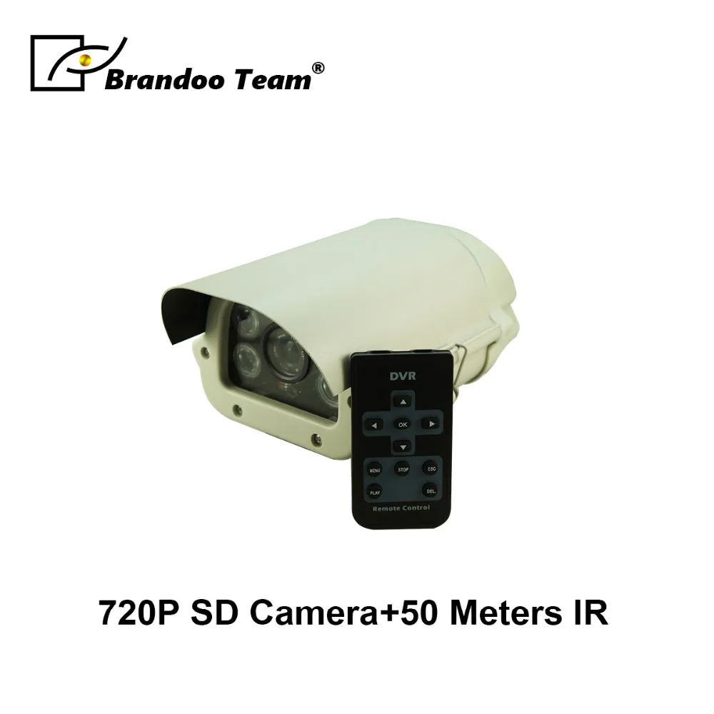 

Waterproof 720P HD SD CCTV Camera Support 50 Meters Night Vision Motion Detection 128GB SD Card Outdoor Surveillance Camera
