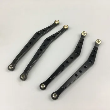 

4PCS Aluminum Alloy Pull Rod Metal Upper Tie s Linkage Lower Keel with Ball End for 1:10 Axial wraith Car Upgrade Parts
