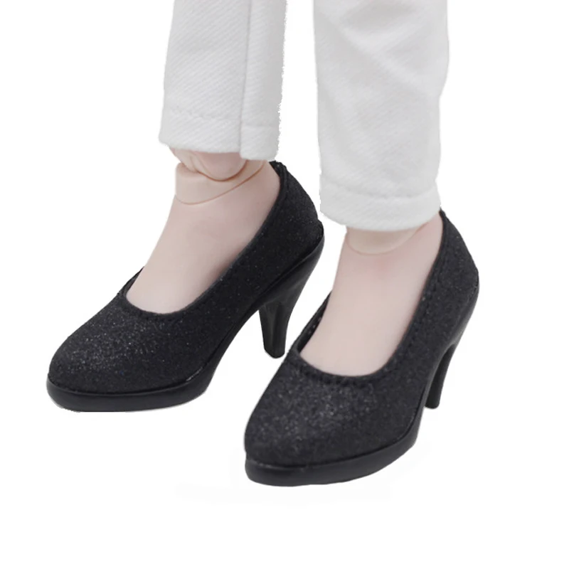 

1pair 7.8cm Fashion Glitter PU Leather Shoes For 16inch 60cm BJD SD Dolls For 1/3 Dolls