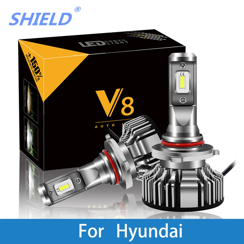 

2 Pcs Car Headlight for Hyundai Creta/IX35/Tucson/Solaris/Santa Fe/Accent/Azera/Lantra H7 H4 LED H1 H7 H3 8000LM CSP Light Bulb