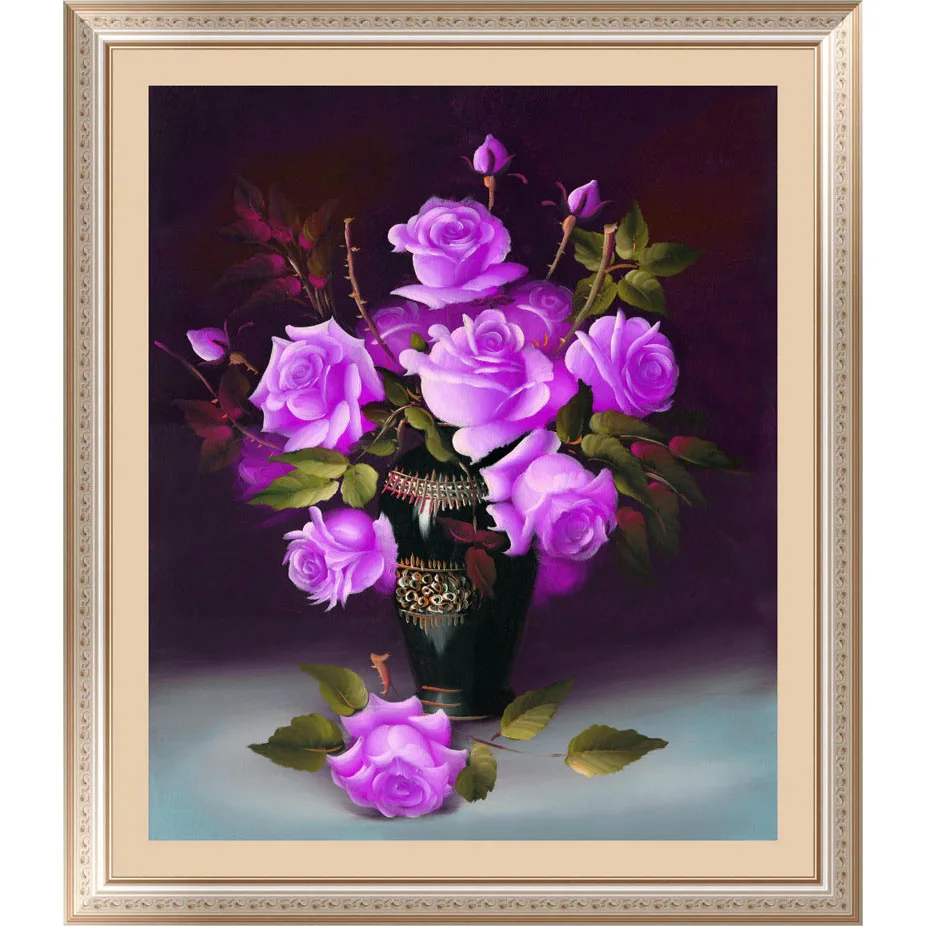 Online Get Cheap Diamond Purple Rose Aliexpress Alibaba Group with The Purple Rose Home Decor