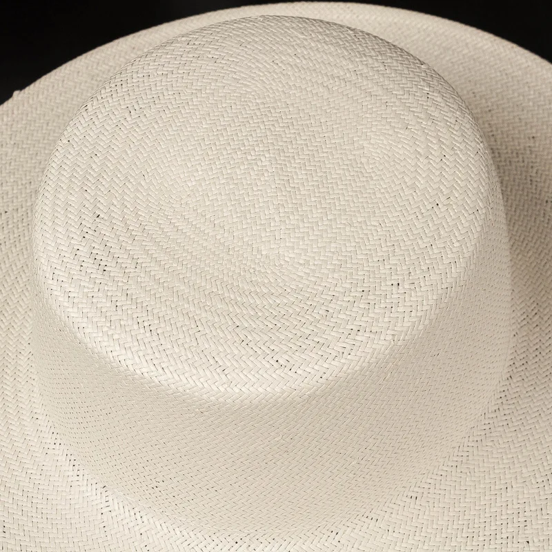 chapeau panama blanc fin léger fait à la main