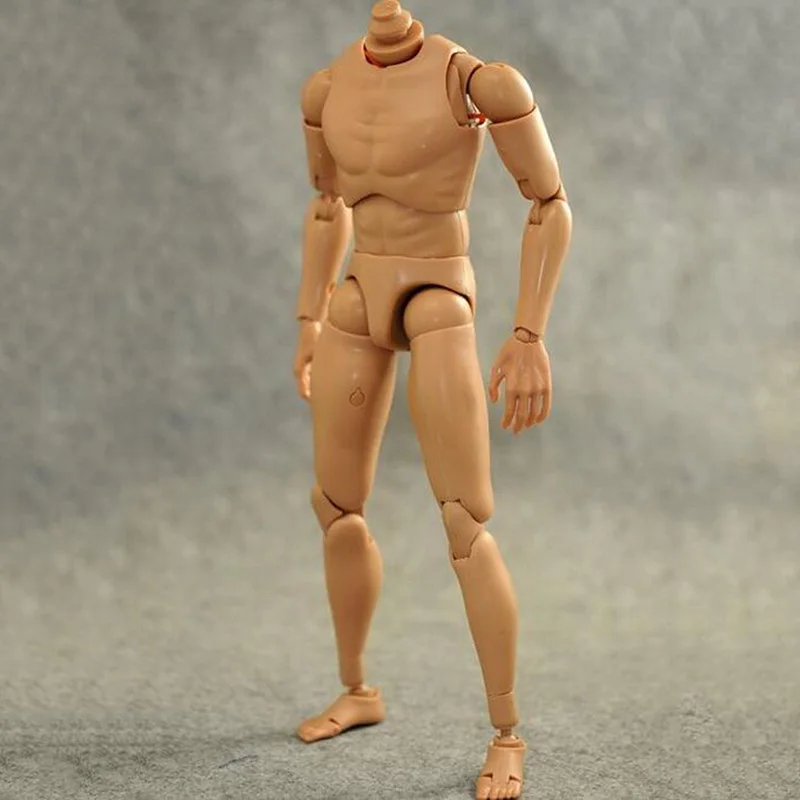 

1/6 Scale Male S005 Man Boy Body Figure Military Narrow Chest Muscular for 12"Soldiers Yellow TTM19 Action Figure for SculptToys