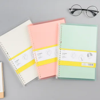 

A5B5 PP Cover 20/26 Holes Spiral Notebook Grid/Line Refills Planner Agenda Diary Journal School Office Writing Stationery