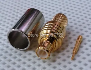 

10pc MCX Male Plug Crimp RG58 LMR195 RG142 RG400 RF Connector