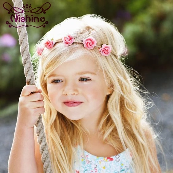 Nishine весенне летняя детская лента для волос|kids hair accessories|hair accessoriesflower headband |