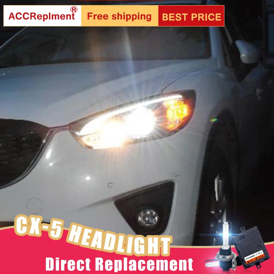 2 шт. светодиодный фары для Mazda CX-5 2013-2015 Автомобильные ангельские глазки комплект