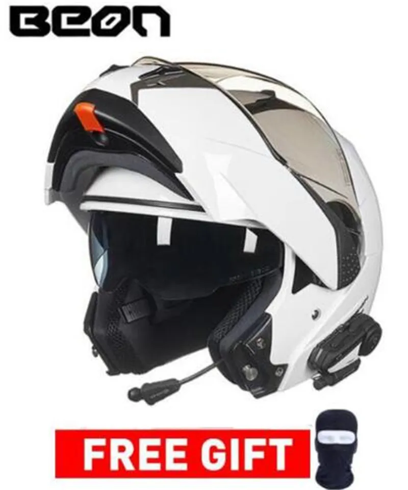 

BEON Motorcycle Helmet Casco Moto Filp Up Motorbike Capacete Double Visor Full Face Racing Motocross Moto Helmet For Men Women