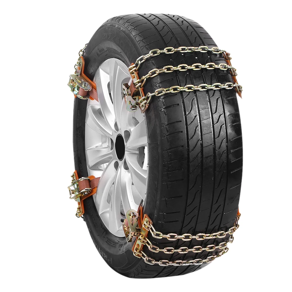 Tire Anti-skid Steel Chain Snow Mud Car Security Tyre Belt Clip-on Chain for Car Truck SUV 4pcs/6pcs Dropship 9.29