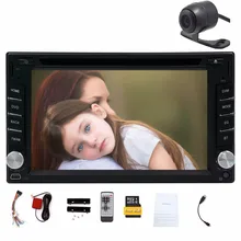 Двойной 2Din автомобиль Авторадио gps-навигация 2 DIN dvd-плеер с Bluetooth стерео видео + камера + Рулевое колесо + gps-навигация
