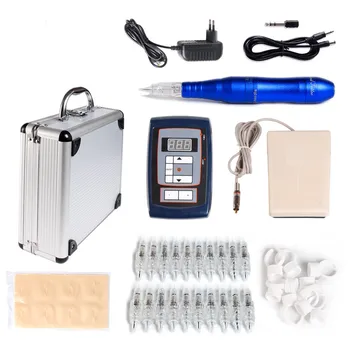 

Permanent Makeup Machine 6colors eyebrow lip tattoo pen Cosmetic Tattoo Machine Gun with Power Supply Kit