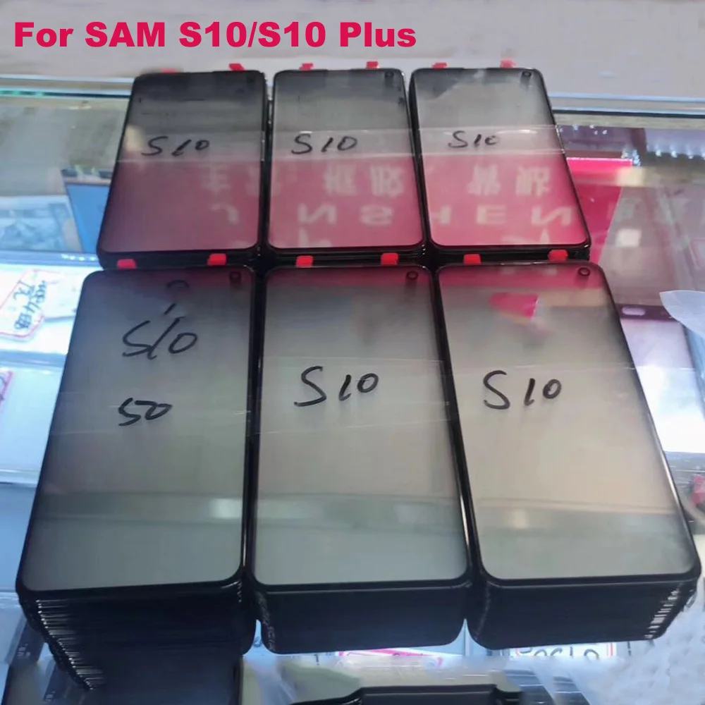 Замена передней стеклянной панели экрана для Samsung Galaxy S10 Plus S10e A50 A70 A90 A40s A40 A30 A20e