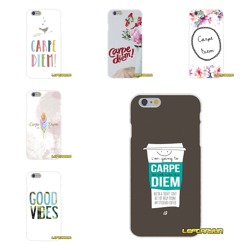 

quotes Carpe Diem For Huawei P Smart Mate Y6 Pro P8 P9 P10 Nova P20 Lite Pro Mini 2017 Accessories Phone Cases Covers