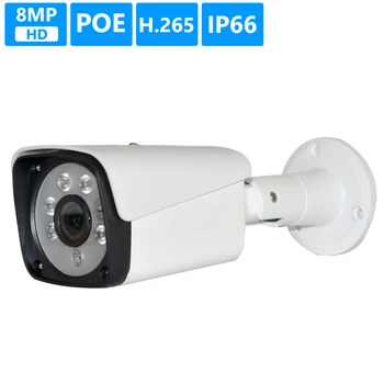 

POE 8MP Ultra HD Bullet IP Camera Outdoor H.265 4K Surveillance Security Video Camera IP IR Night View Motion Detect Record