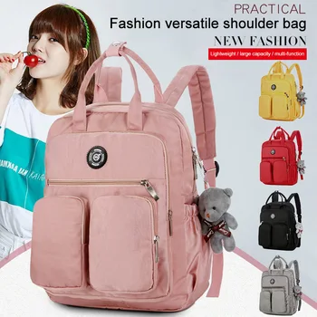 

Hot Women Backpack Multi-pocket Large Capacity Waterproof for Outdoor Travel School MSK66