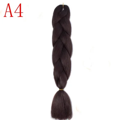 LISI волосы Ombre Jumbo синтетические плетеные волосы крючком блонд розовый синий серый волосы для наращивания огромные косы прически - Цвет: #144
