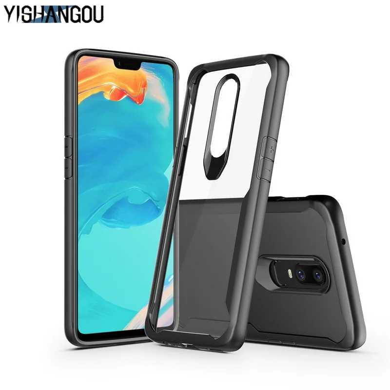 Transparent Phone Case For OnePlus 6T 6 5T Coque Hybrid