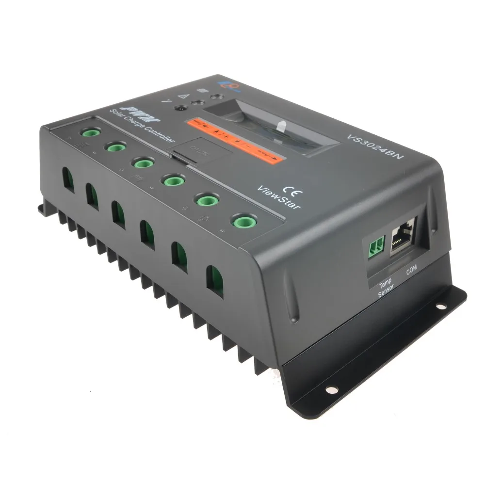 

Epever PWM 30A Solar Charge Controller 12V/24V/36V/48V ViewStar Solar Regulator Lighting and Timer Controller RS485 Connect