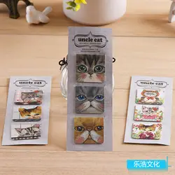 3 шт/лот милые кошки котенок Закладка на магните держатель книги