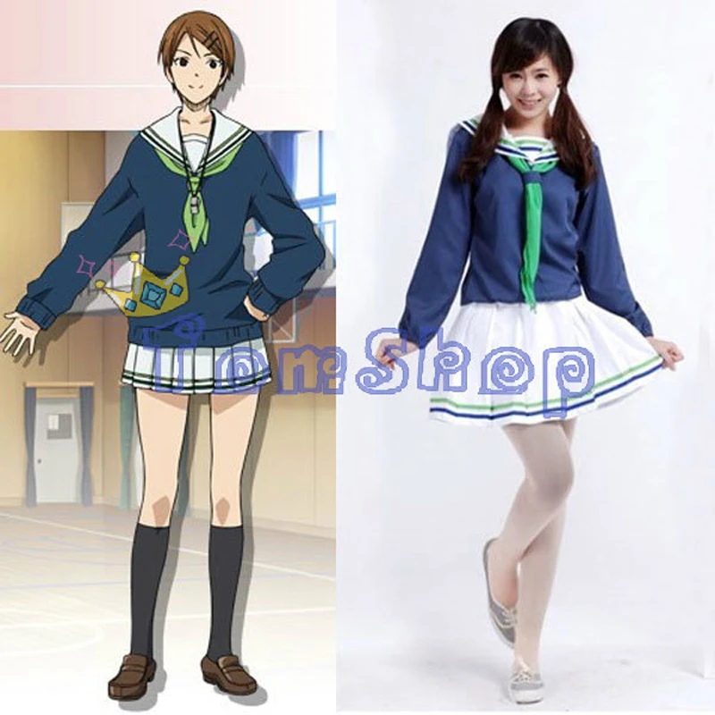 Аниме Kuroko no Basuke Баскетбол куроко SEIRIN баскетбольной команды Aida Riko синий Косплэй