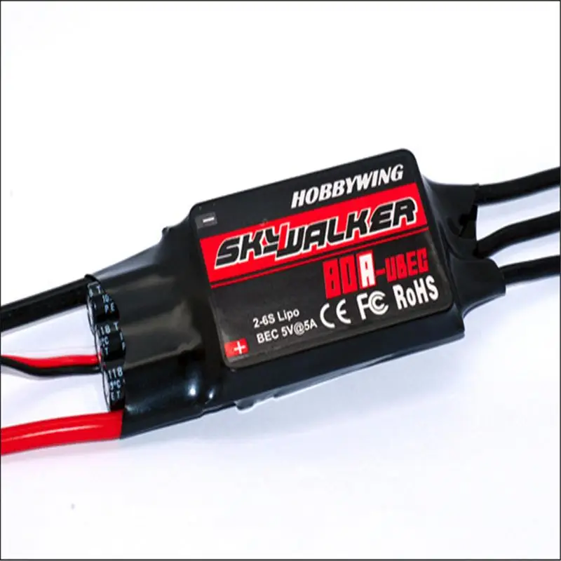 Hobbywing Skywalker 15A 20A 30A 40A 50A 60A 80A бесщеточный ESC Регулятор скорости W/UBEC для RC самолета вертолета FPV Accs