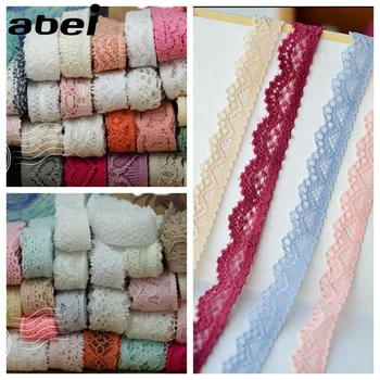 

10-15mm 20yards/lot Elastic Lace Ribbon for Underwear Apparel DIY Stretch Lace Trims Handmade Sew Patchwork Garments Accessories