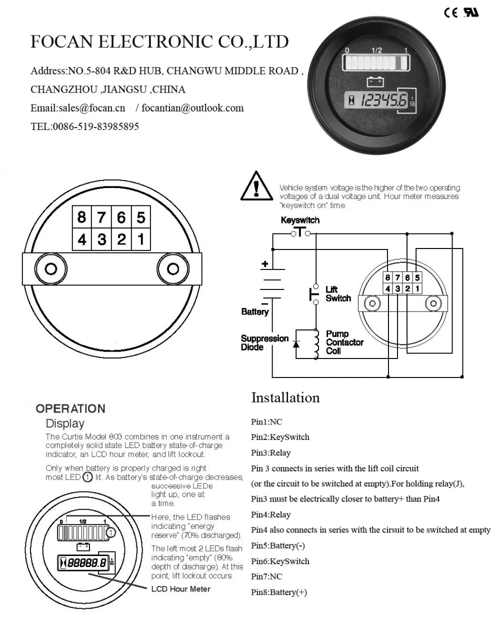 Curtis Battery Meter Wiring Diagram Database