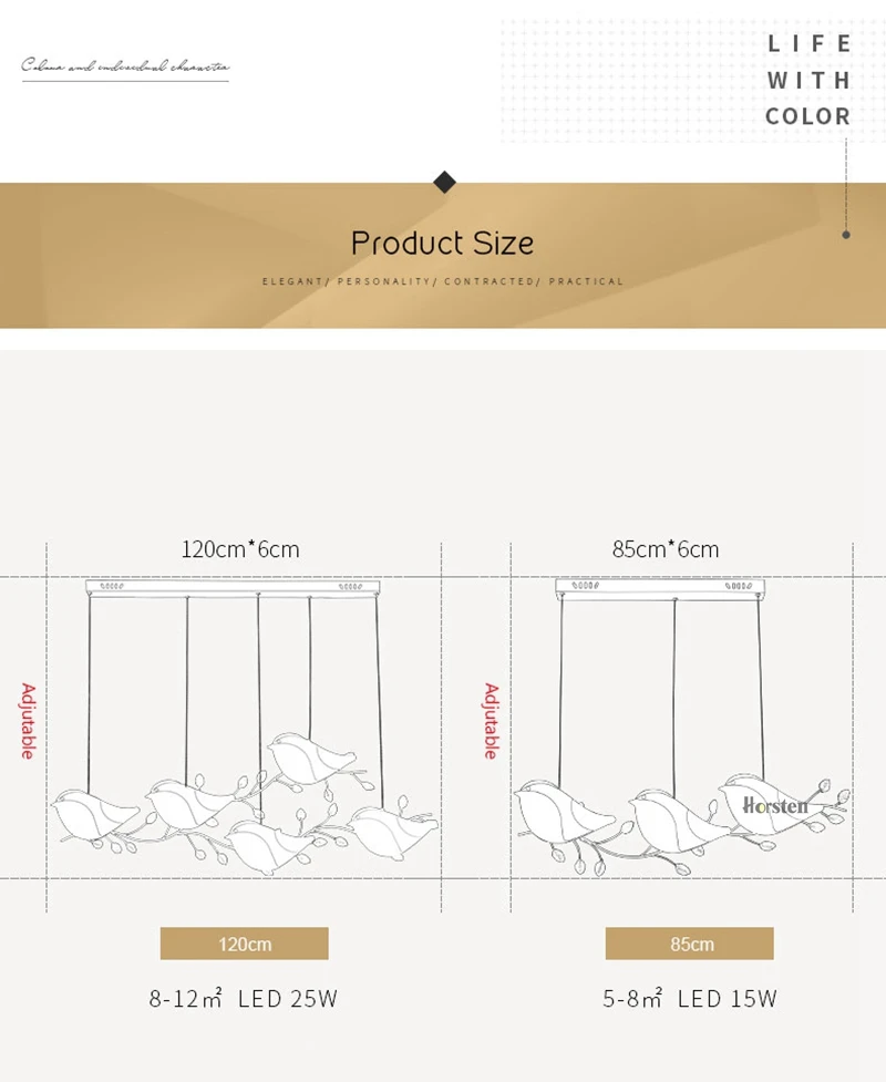 Nordic Creative Bird Pedant Lamp (7)