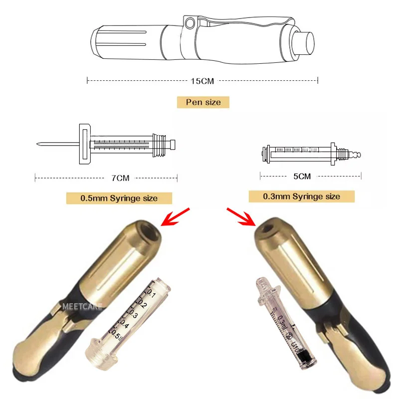 Hyaluron ручка для нанесения тату распылитель удаление морщин непрерывное высокое давление для против морщин лифтинг губ Hyaluron пистолет