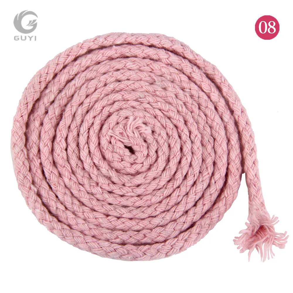 5mm DIY Accessories Braided Round Cotton Cord Cotton Rope Clothing Draw String Twisted Rope 10meters/pc