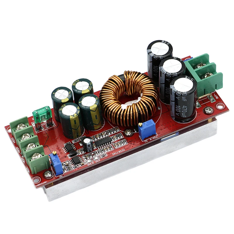 

20A 1200W Step Up Buck Boost Module 8-60V To 12-83V DC-DC Converter