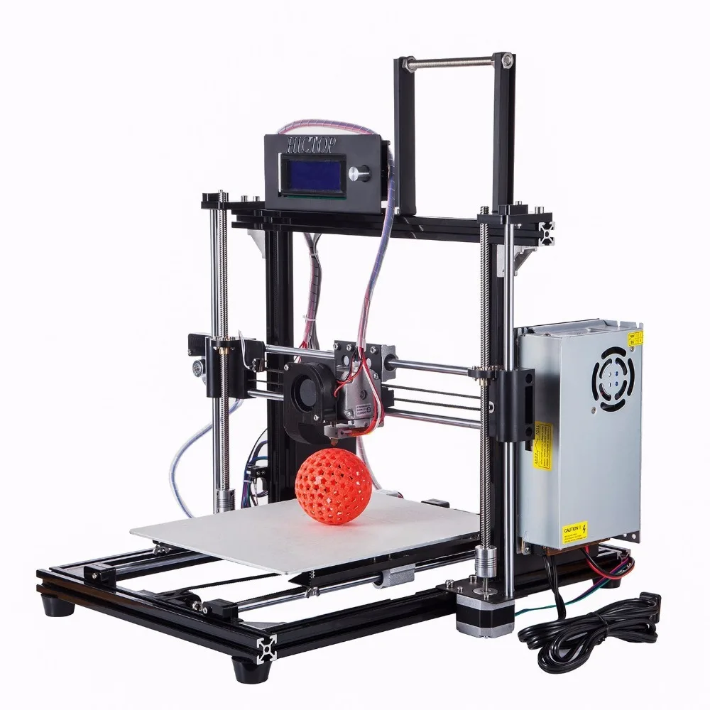 HICTOP Filament Monitor Desktop 3D Printer Reprap Prusa I3 Full Aluminum Frame MK8 DIY Kit CNC of Self-assembly