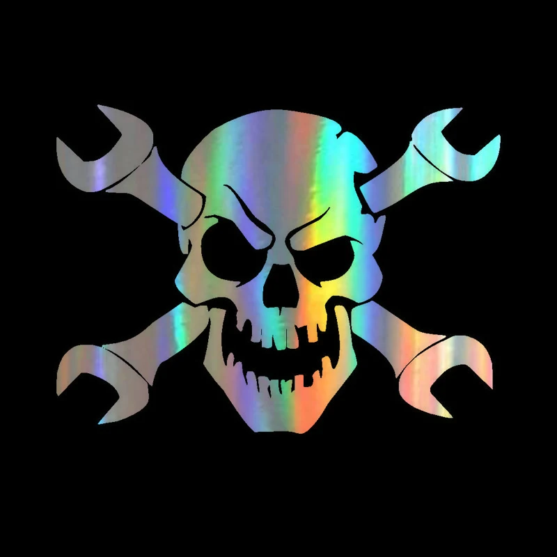 Buy 3 Get 5 Buy 5 Get 10 Mechanic Wrench Skull Decal Sticker Buy 2 Get 3
