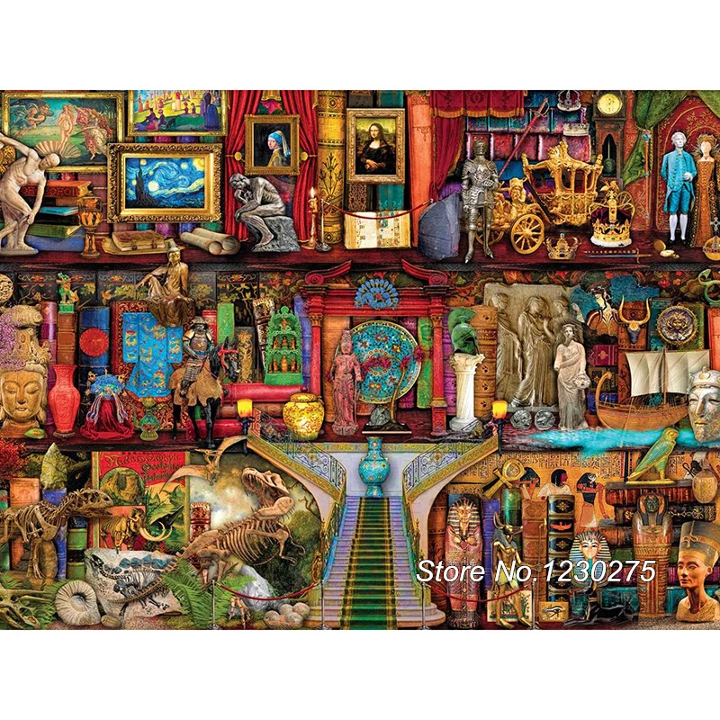 

Needlework DIY Diamond Painting Cross Stitch 5D Diamond Embroidery Bookshelf religious Square Diamond Mosaic Crafts SD045