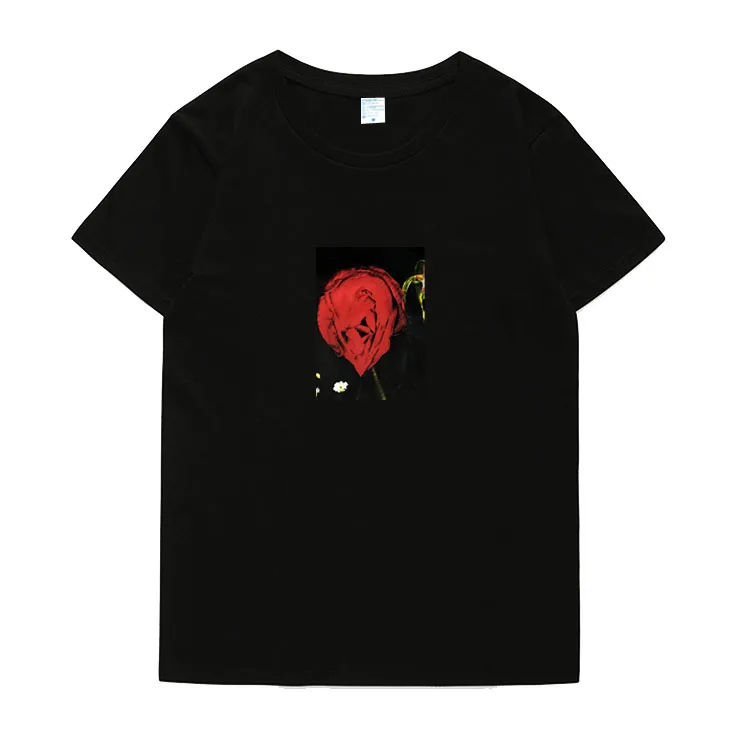 Kpop nct u nct 127 Taeyong same rose футболка с круглым вырезом унисекс летняя модная свободная футболка с коротким рукавом 5 цветов футболка для влюбленных - Цвет: 3